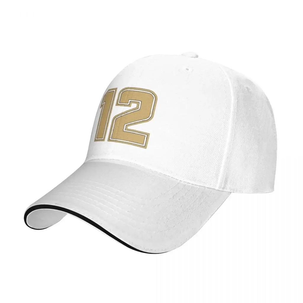 Khaki Lucky Number 12 Camping Baseball Caps Men Personalized Male Beach Dad Hats Snapback Cap