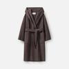 broadcast Women's Vintage Hooded Long Wool Coat