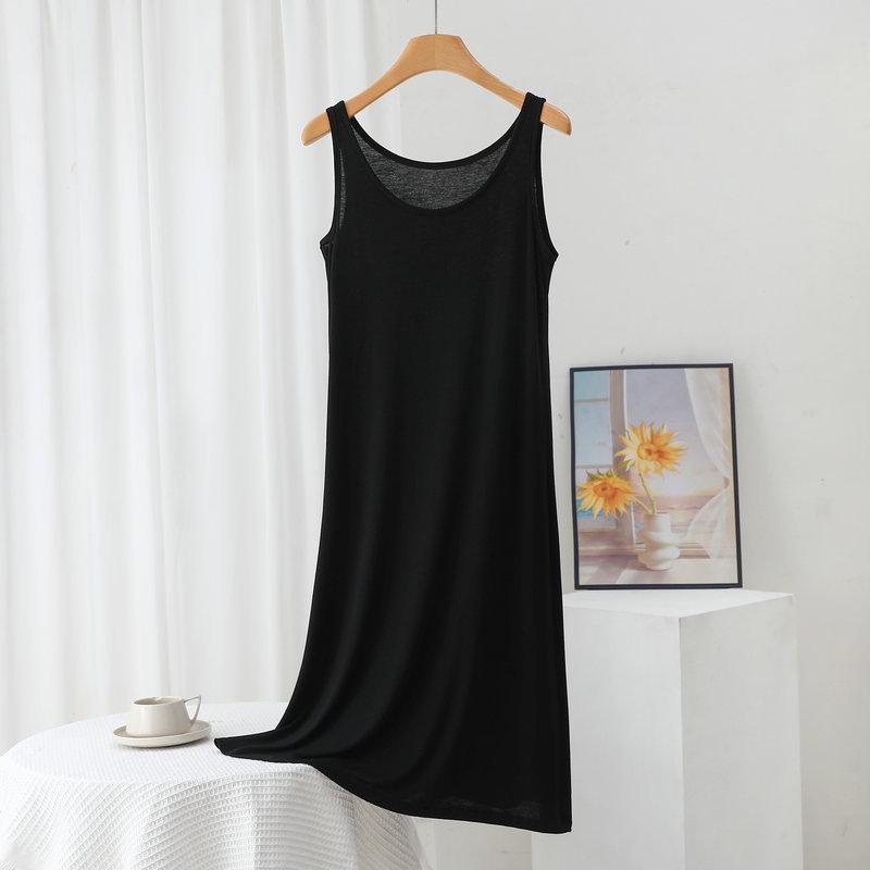 Women's Plus Size Modal Tank Dress - Loose A-line for Spring/Summer