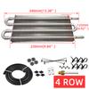 Universeller Aluminium-Ölkühler 4-reihig 6-reihig 8-reihig Radiator-Umrüstsatz Fernübertragung Auto Manuell Auto Motorrad