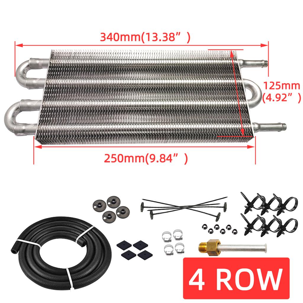 Universeller Aluminium-Ölkühler 4-reihig 6-reihig 8-reihig Radiator-Umrüstsatz Fernübertragung Auto Manuell Auto Motorrad