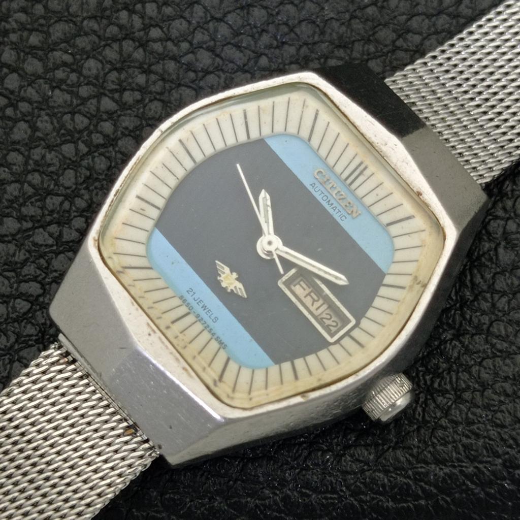 JAPAN VINTAGE CITIZEN AUTOMATIC 6650A WOMENS ORIGINAL DIAL WATCH A700356-5