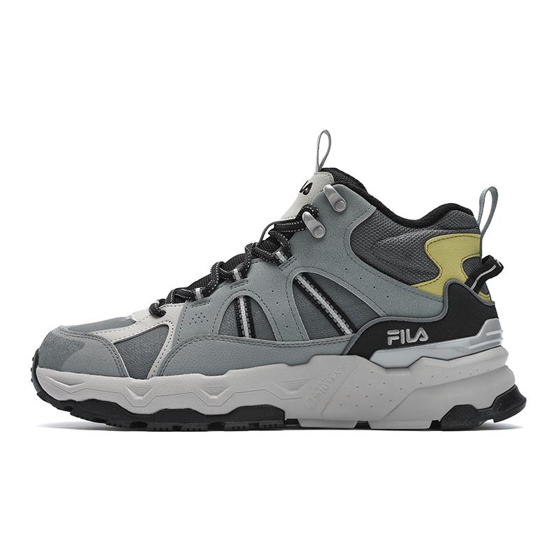 Fila Trek 1S Comfortable Versatile Fleece Durable Low-Top Lifestyle Casual Shoes Men Sneaker Lava-Gray Medium-Gray F12M442113FLM