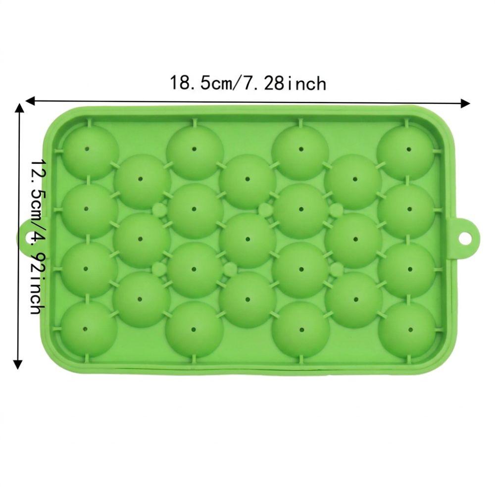 2pcs Silicone Pellet Ice Maker Mold With Lid Ice Ball Maker Mold Stackable Round Ice Cube Tray  Bar
