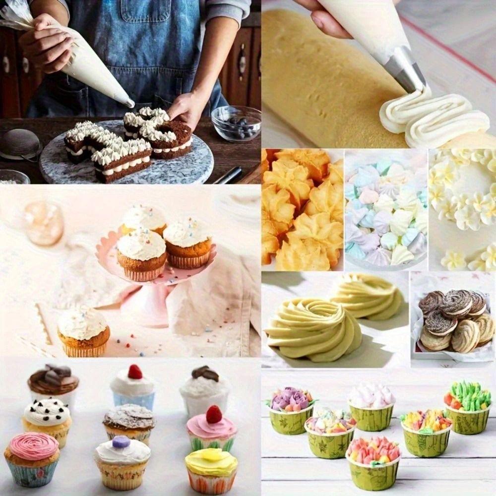 100Pcs Thickened Disposable Pastry Bags Extra Strong Icing Piping Bags Piping Bags  Baking Tools