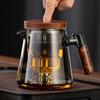 ZISIZ One-Button Glass Tea Infuser & Brewing Pot