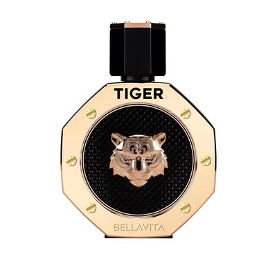 BELLAVITA TIGER Man Eau De Parfum con Bergamotto, Pepe Rosa, Patchouli, Lavanda, Legno di Agar & Oud|Profumo Legnoso Premium, a Lunga Durata per Uomo, 100ML