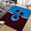 Trabzonspor Flanellmuster Quadratischer Teppich, Läufer, Teppich für Wohnzimmer Schlafzimmer Sofa Spielzimmer Dekor, Rutschfeste Fußmatte