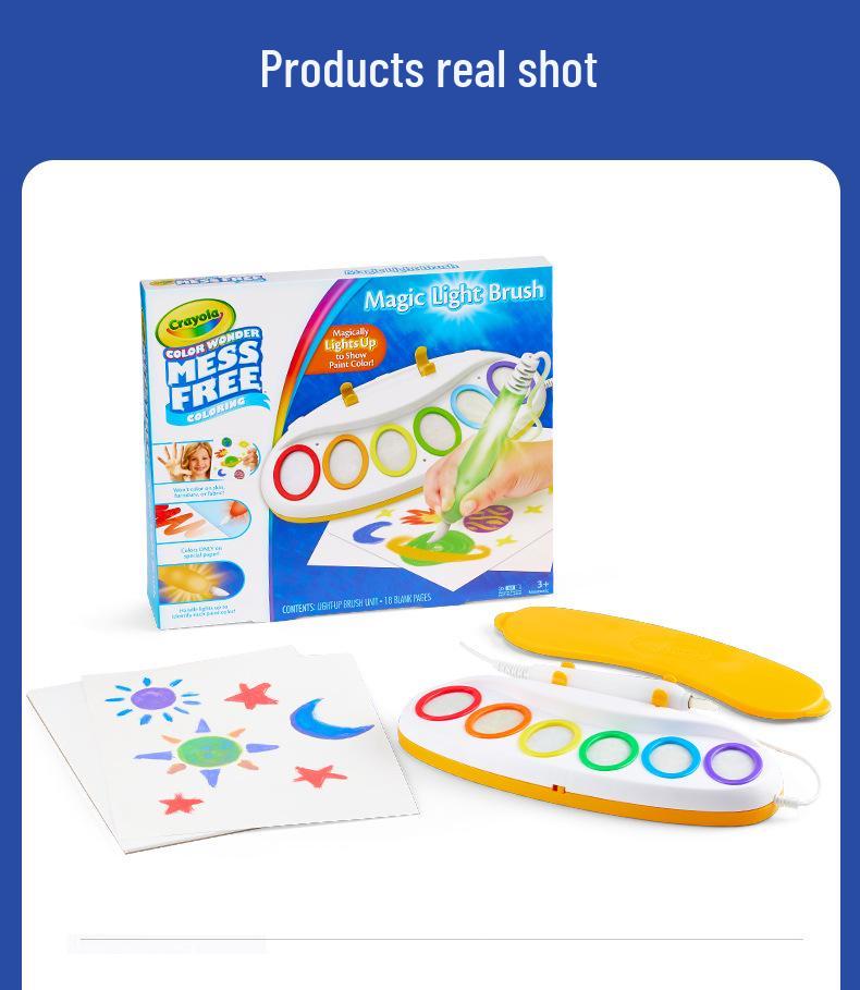Crayola Magic Reveal Glow Painting Set with Magic Pen (75-7130)