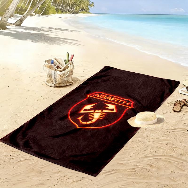Abarth Print Beach Towel Large Soft Quick Dry Towel For Beach Camping Swimming