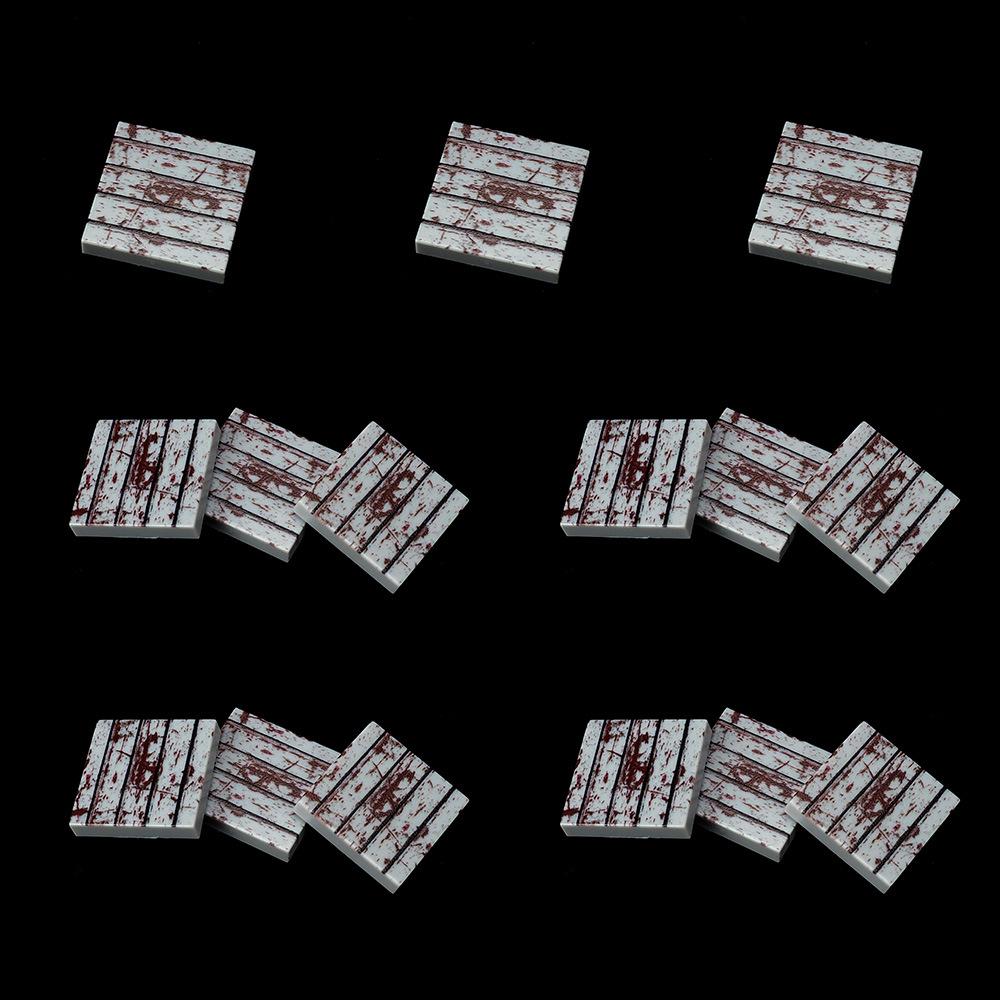 MOC 10PCS Printed 3068 Rusty Floor Pattern Building Blocks Scene Compatible Matching Board Bricks Particle Toy Children Kid Gift