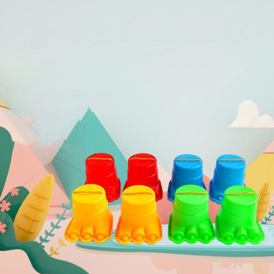 

Новые милые яркие цветные детские игрушечные ходули оборудование для упражнений на открытом воздухе красный