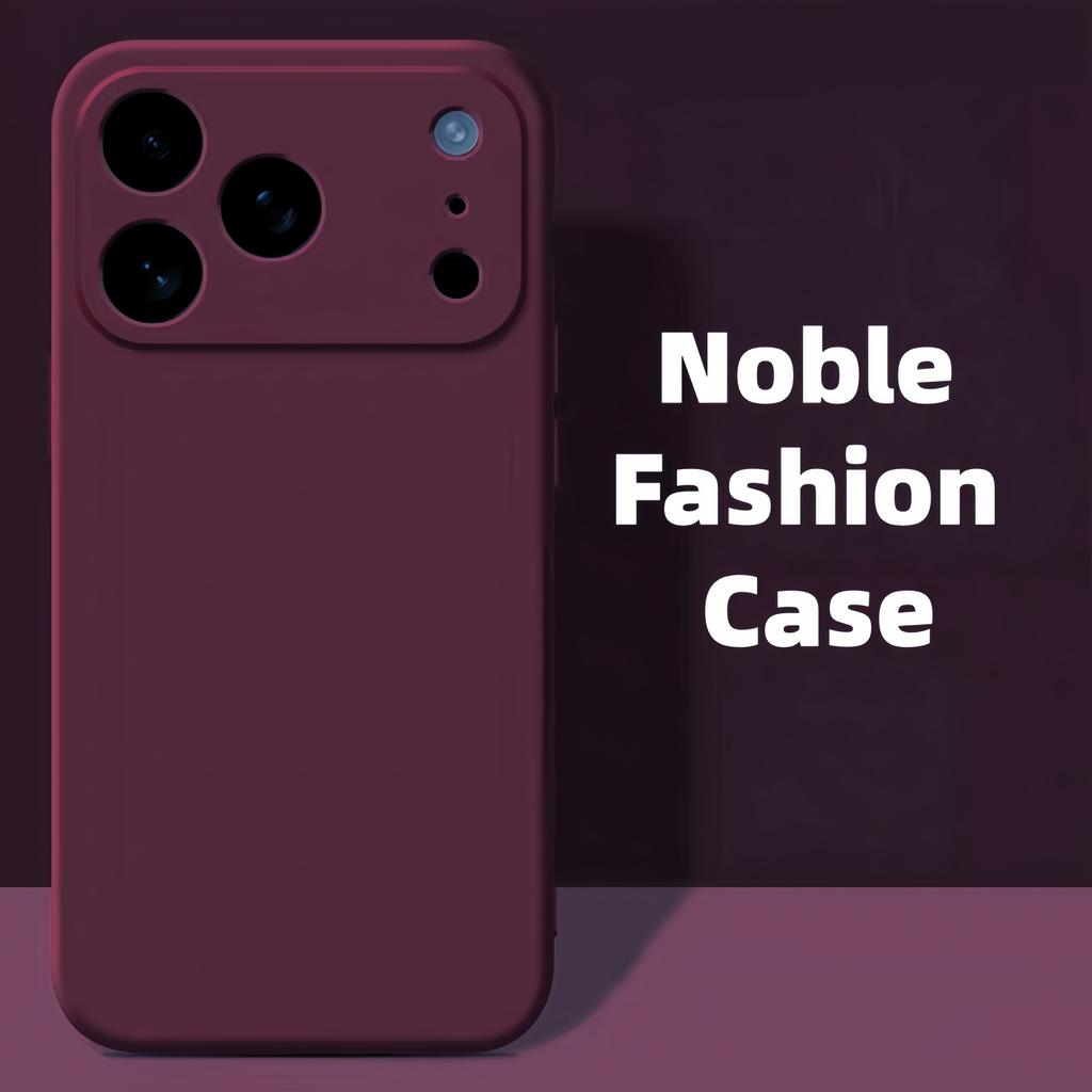 Mode Effen Kleur Schokbestendige Beschermende Vloeibare Siliconen Telefoonhoesje voor Iphone 17 Pro Max/17 Pro/17/Air