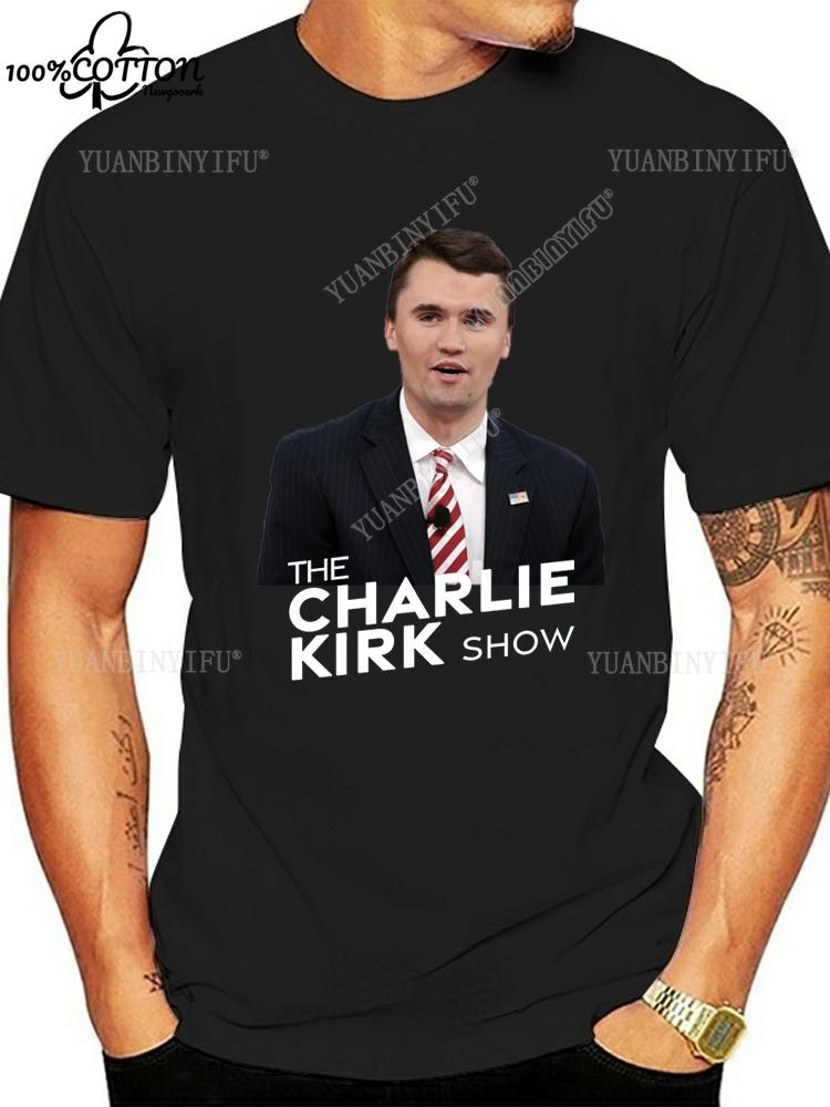 Heißer Stil Lässig FREEDOM Charlie Kirk Bedrucktes T-Shirt Locker 100% Baumwolle Freizeit Unisex Shirt Heißes Produkt S-6XL