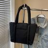 Large Capacity Down Cotton Shoulder Bag Solid Color Puffy Crossbody Bag Small Square Bag  Girls