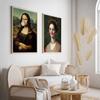 Zestaw plakatów mona lisa ołówek
