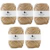 Raw Wool Paper Extra 30g Made In Set Cork Yarn, Thick, (approx. 77m), 100% Paper, Japan, 5-Ball 4.