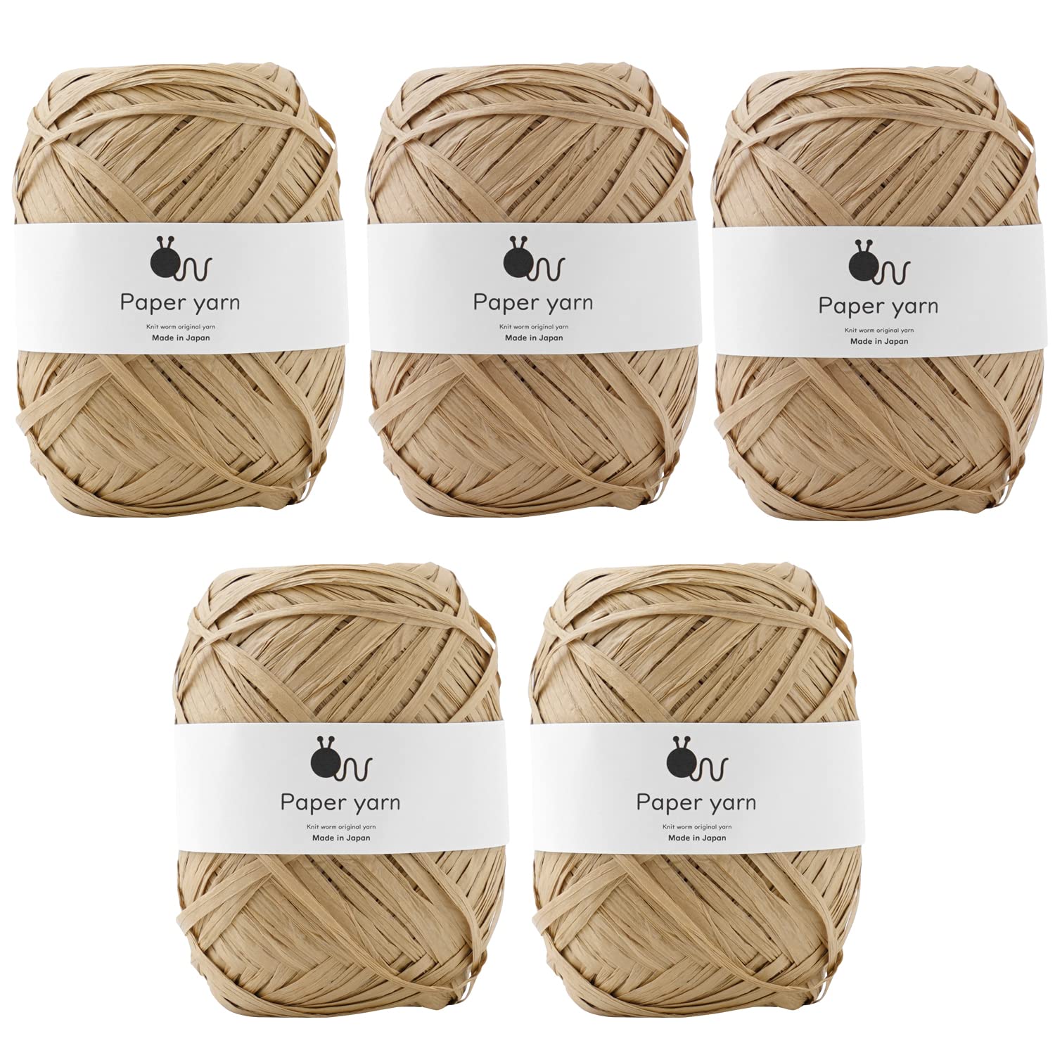 

Папір з необробленої вовни Екстра 30г Зроблено в наборі Коркова пряжа, Товста, (прим. 77 м), 100% Папір, Японія, 5-Кульковий 4.