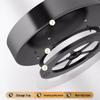 Rotating 3-Tier Carbon Steel Spice Rack
