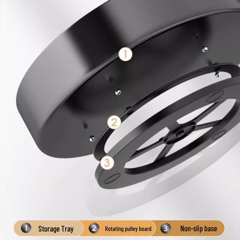 Rotating 3-Tier Carbon Steel Spice Rack