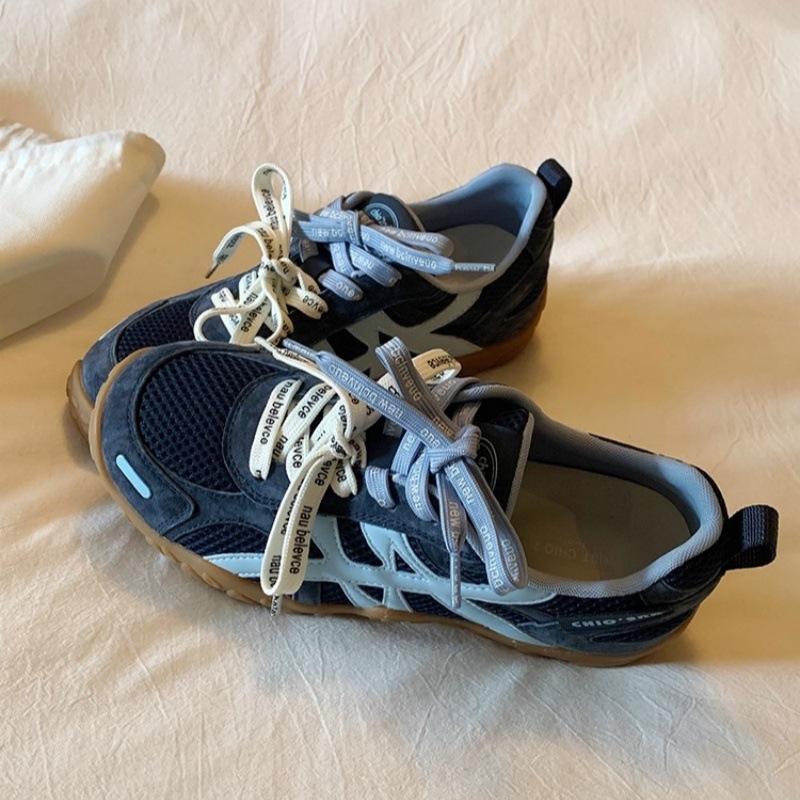 Inner height increase 2.5cm leather German training shoes women's 2025 autumn new shoes women's platform sports and leisure Forrest Gump shoes