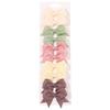 10PCS/Set 2.4Inches Solid Hair Bows With Hair Clips For Girls Headwear New Handmade Bowknot Barrettes Cute Kids Hair Accessories