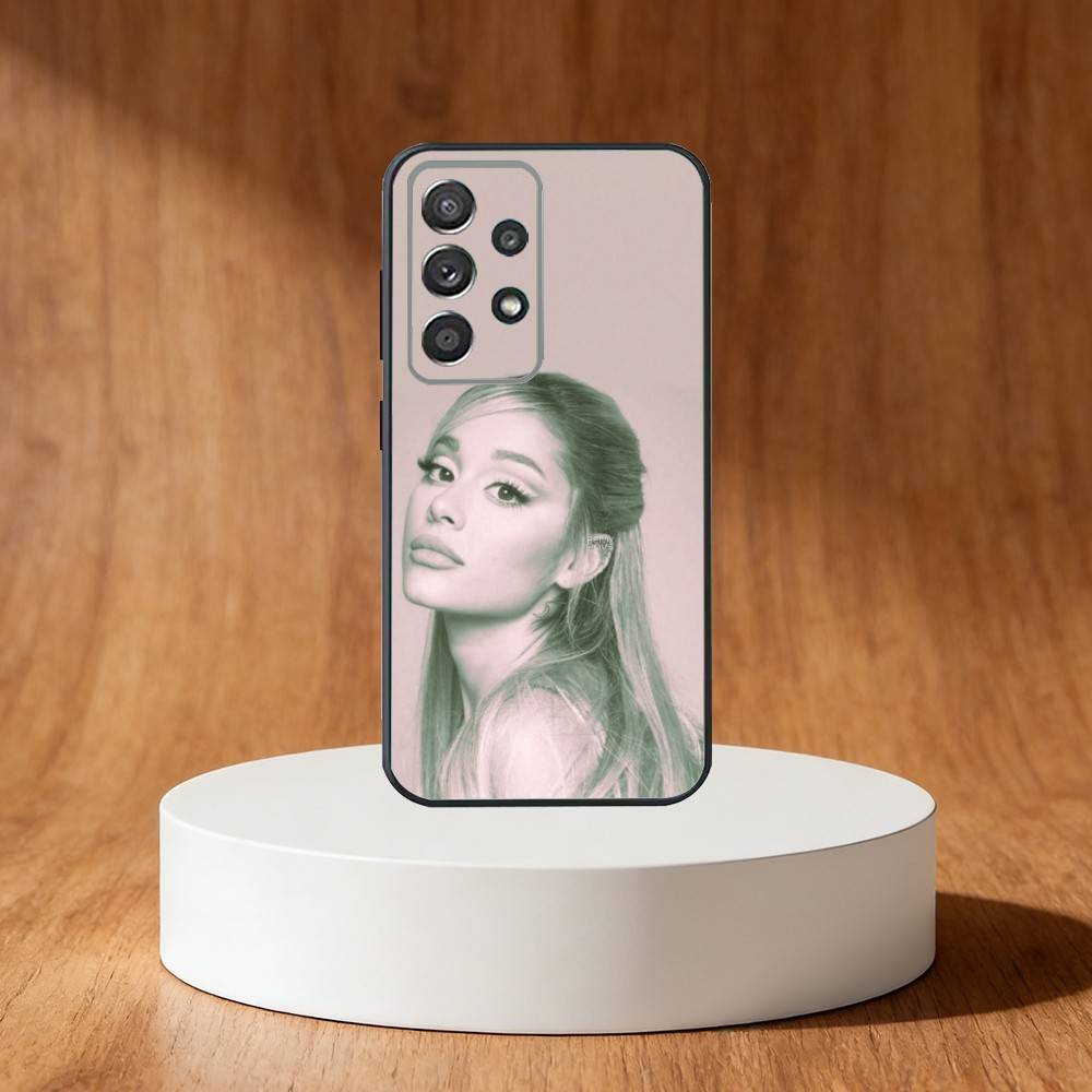 Ariana Grandes Phone Case For Samsung S25,S24,S21,S22,S23,S30,Ultra,S20,Plus,Fe,Note,10,9,5G Black Cover