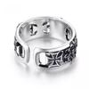 1Pcs Bague Homme Rings Cross Figure Para Hombres  Vintage Y2k Anel Punk Gothic Couple Ring Adjustable Nuevo En Anill