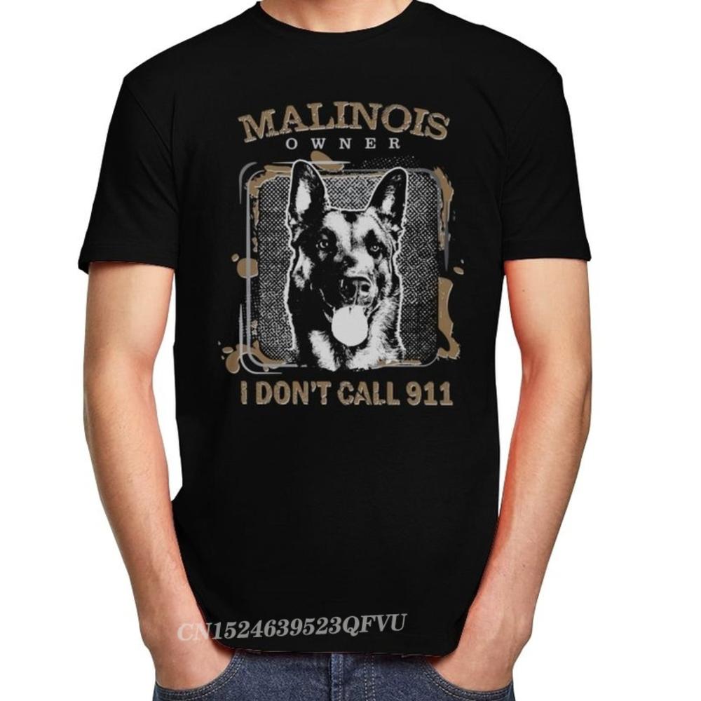 Vintage Belgian Shepherd Malinois Men PreShrunk Cotton Mechelaar TShirt Sleeved Dog Lover Harajuku Shirt Clothing Camisas
