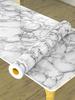 Marble Kitchen Oil-Proof Film Stove Waterproof Moisture-Proof Self-Adhesive Wallpaper Countertop Cabinet Renovation Tile Sticker