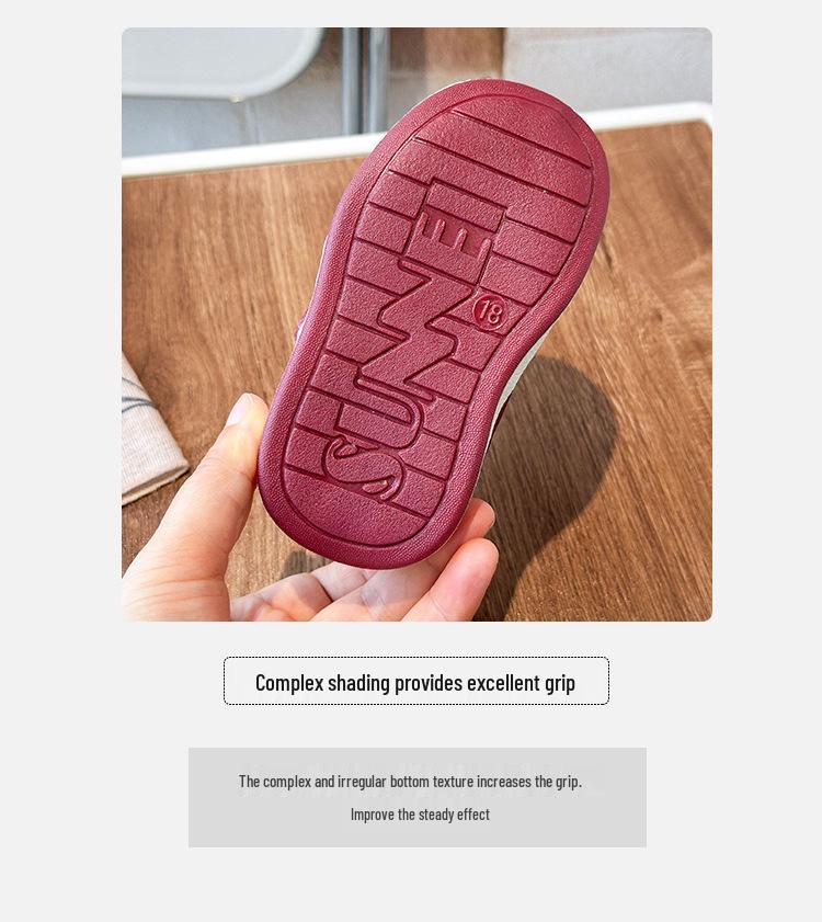 Kids' Two-Layer Cotton Board Shoes - Lightweight, Velvet-Lined, Warm, for Boys & Girls, Casual Outdoor Fashion.