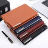 Tri-Fold 6-Ring Binder Cover in PU Leather for Notebooks, Business Diaries, and Gifts