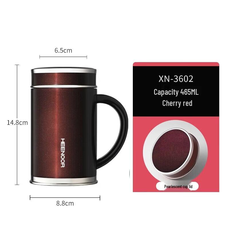 Heenoor XN-3602 Stainless Steel Vacuum Mug with Handle