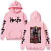 2026 Heißer Verkauf Japanischer Anime Dorohedoro Nikaido Grafik Hoodie Kaiman Gothic Horror Pullover Hoodie Unisex Y2K Gothic Übergroßer Hoodie