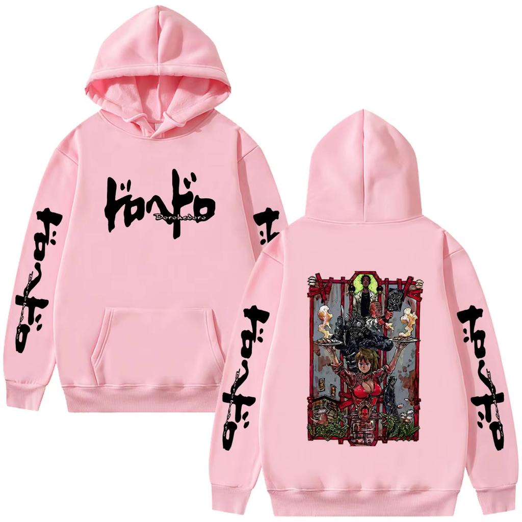 2026 Heißer Verkauf Japanischer Anime Dorohedoro Nikaido Grafik Hoodie Kaiman Gothic Horror Pullover Hoodie Unisex Y2K Gothic Übergroßer Hoodie