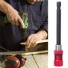 Red Stainless Steel Screwdriver Bit Holder 1Celsius4-Inch Quick Release Magnetic Extension Rod