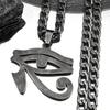 Collane con Catena Occhi Egizi in Acciaio Inossidabile Uomo Statement Mitologia Occhio di Ra Horus Simbolo Collana Gioielli bijoux femme N4540