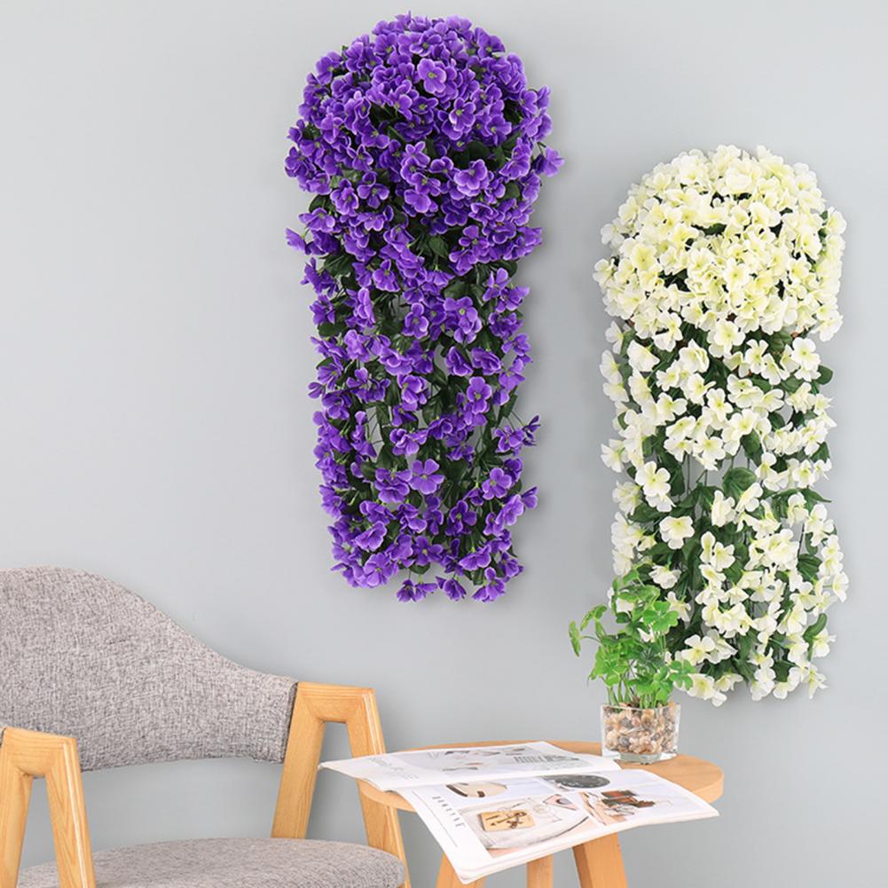 Simple Natural Style Artificial Vines Silk Artificial Flowers for Home Decor Uv Resistant Outdoor for Home for Outside