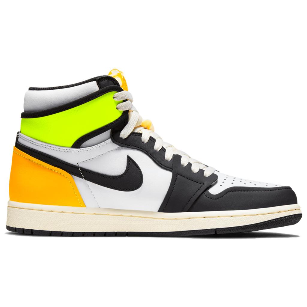 Jordan 1 Retro High White Black Volt University Gold 555088-118