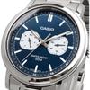 Casio Standard Quartz Men's Watch MTP-E335D-2E1V Multi-Calendar Silver Blue Overseas Model
