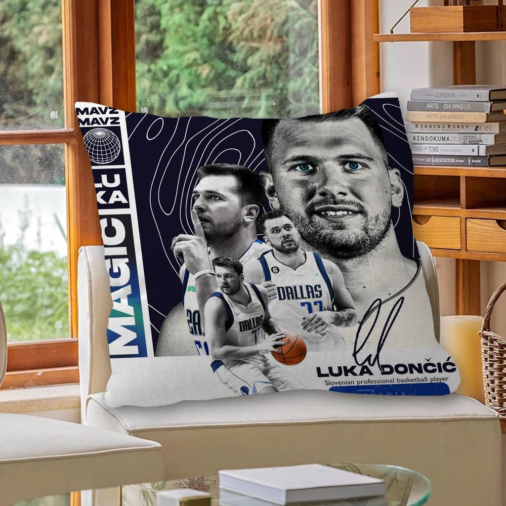 Basketball Player Luka-Doncic Office Cushion Pillowcase Car Cushion Cover45X45Cm Lumbar Pillowcase Sofa Pillowcover