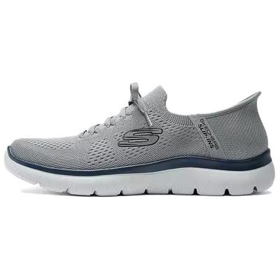 Sport Lightweight Comfortable Low-Top Casual Running Shoes Men Sneakers Gray 232439-GYNV