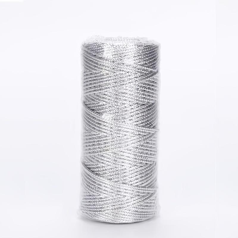 

1 Pc Woven Hemp Rope, Suitable for DIY Handicrafts, Gift Packaging, Christmas Decorations, and Party Supplies, Holiday Crafts срібний