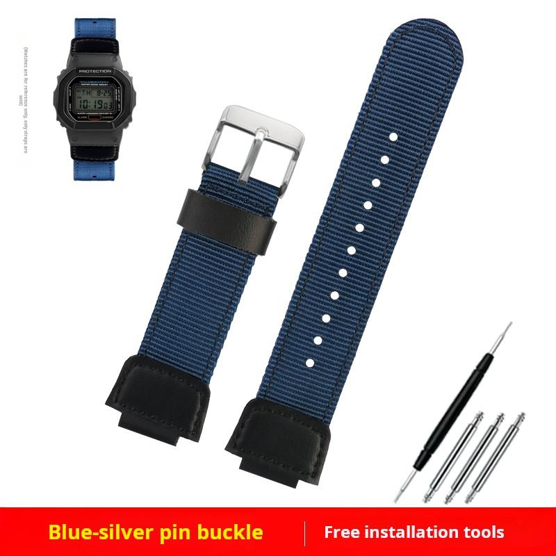 Pro Casio G-SHOCK DW5600 GW-5000 GWM5610 GM-5600 řemínek na hodinky modifikovaný nylonové plátno řemínek na hodinky pánský Prodyšný náramek na zápěstí