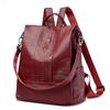 Fashion Leather Backpack Female Daypack Ladies Anti Theft Backpack Shoulder Bags Large Capacity School Bag for Teenager Girl