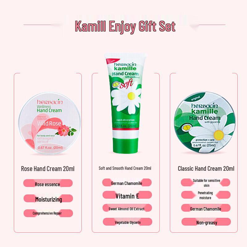 Herbacin German Chamomile Hand Cream Value Set