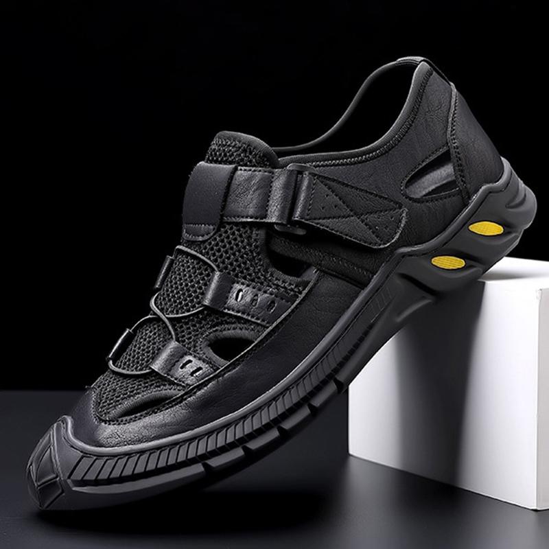 Sandale clasice de epocă pentru bărbați Sandale de vară din piele naturală pentru bărbați în aer liber ocazional sandale ușoare de modă pantofi bărbați moale