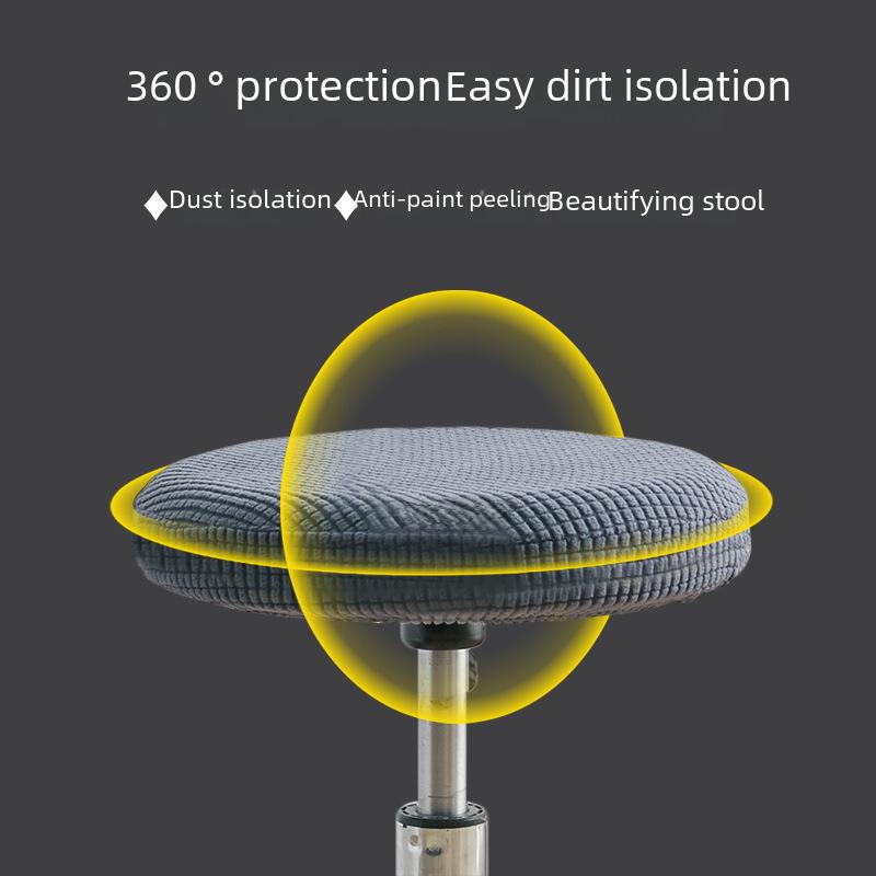 Modern Round Bar Stool Cover Elastic Seat Protector Stretch Chair Cover for Home Kitchen Dining Room Furniture Protection
