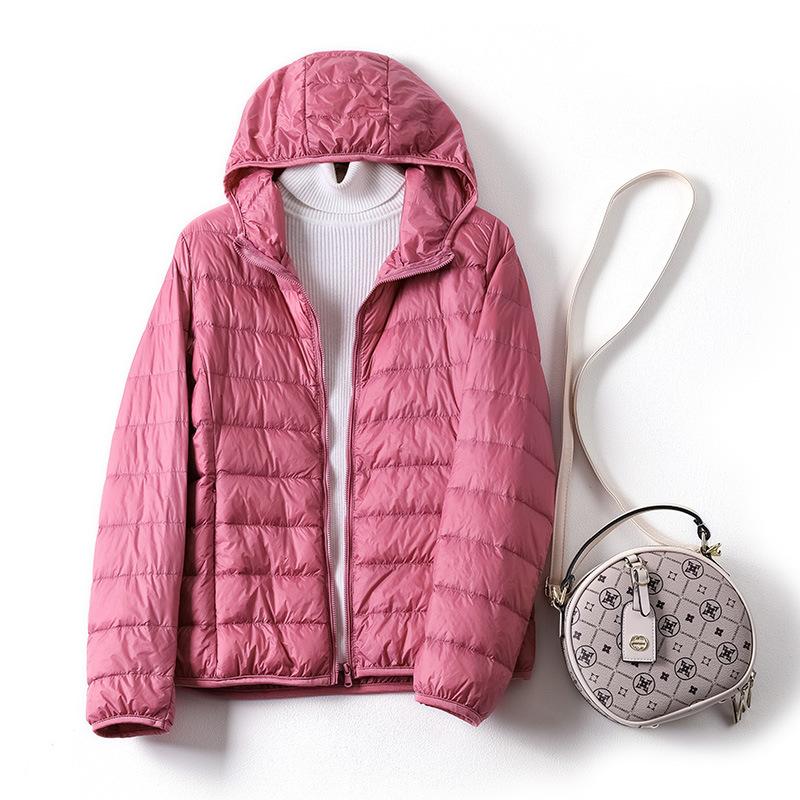Anti-season Light Down Jacket Women's 2025 New Short White Duck Down Fashion Autumn and Winter Large Size Light Hooded Jacket