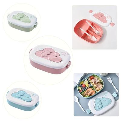 Tragbare Fach-Lunchbox Auslaufsicherer Lebensmittelbehälter Bento-Box Mikrowellengeeignet Meal Prep Aufbewahrung Schule Outdoor-Camping Picknick